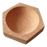 La rosca - vide-poche hexagonal terrazzo peach fuzz