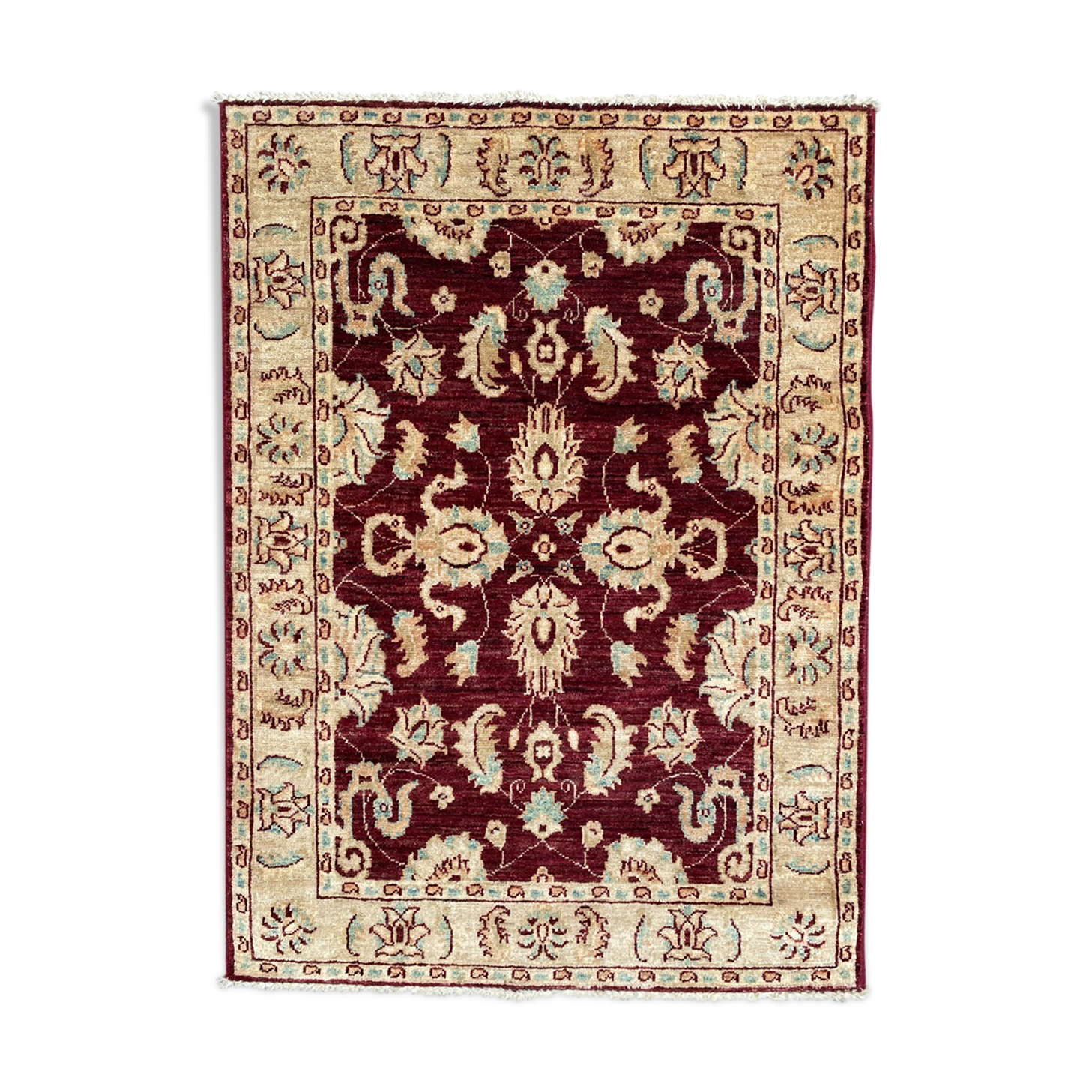 Chobi Afghan contemporary carpet 88x120 cm