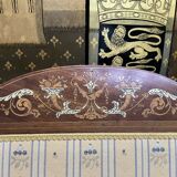Louis XVI style marquetry bench