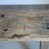 Very old oak farm bench