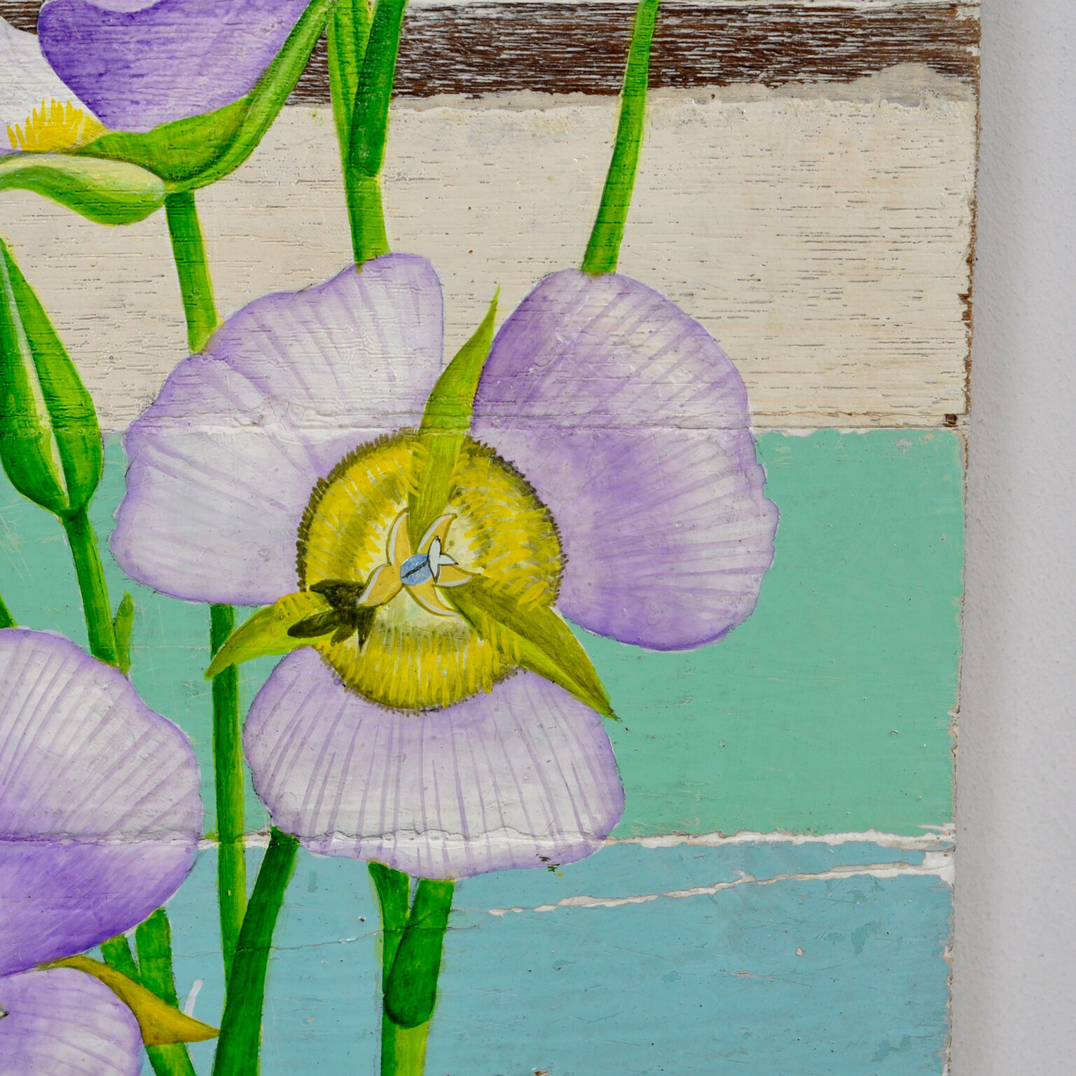 Painting on driftwood