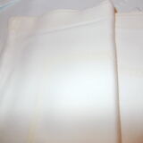 Lot of 6 large white cotton napkins ecru