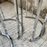 Trio of 70s chrome consoles