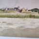 Watercolour by Michel Roubille, Saint Colomban 1977