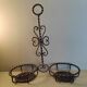 Brown glass vinegar cruet