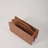 Danish magazine holder in solid teak, 1970s