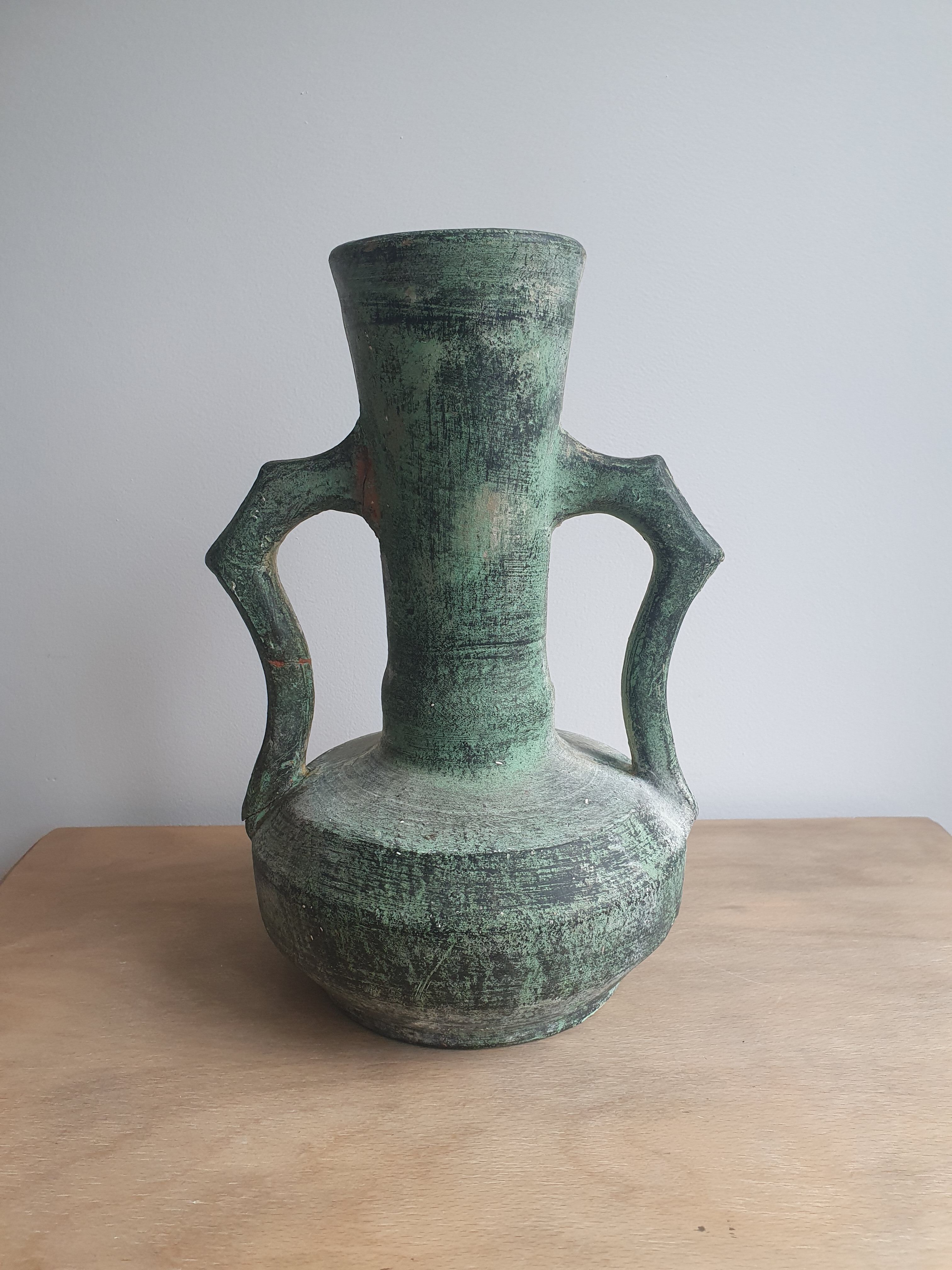 Ancient terracotta vase jar
