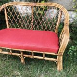 Rattan bench