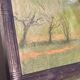 Paysage au pastel cadre bois