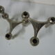 Lot of 4 chrome Nagel candlesticks