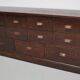 Vintage Dutch Oak Apothecary/Shop Cabinet, 1950s
