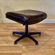 Fauteuil et son ottoman "Drabert" pour "Gerd Lange" design 1960.