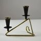 Group of 18 Small Candle Sticks by Gunnar Ander for Ystad-Metall, Sweden, 1950s/1960s