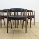 Set of six chairs model 213 by Thomas Harlev for Farstrup, Denmark 1960.