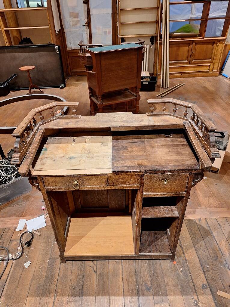 old cash register furniture