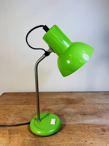 Vintage apple green desk lamp