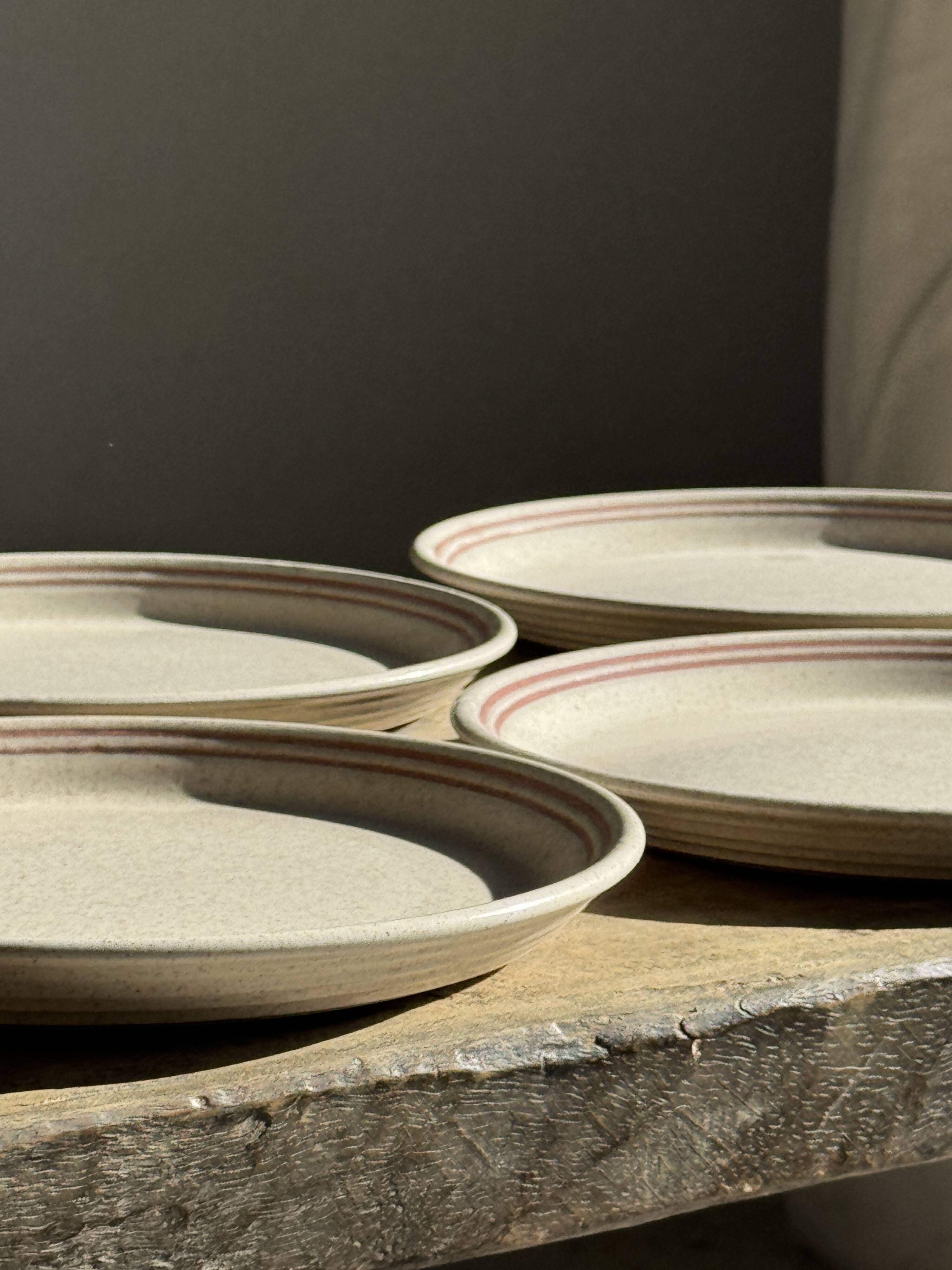 Lunéville table service Art Workshop 8 plates and 2 serving dishes