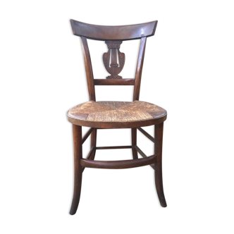 Old rush chair