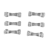 6 porte couteaux en verre stylisé forme de noeud