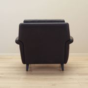 Brown leather armchair, Danish design, 1960s, designer: Aage Christiansen,