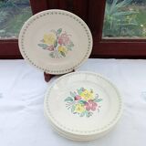 6 old flat plates