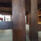 Old farmhouse table in solid walnut from the 19th century, benches, extensions, Ardèche.