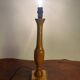 Pied de lampe en bois massif