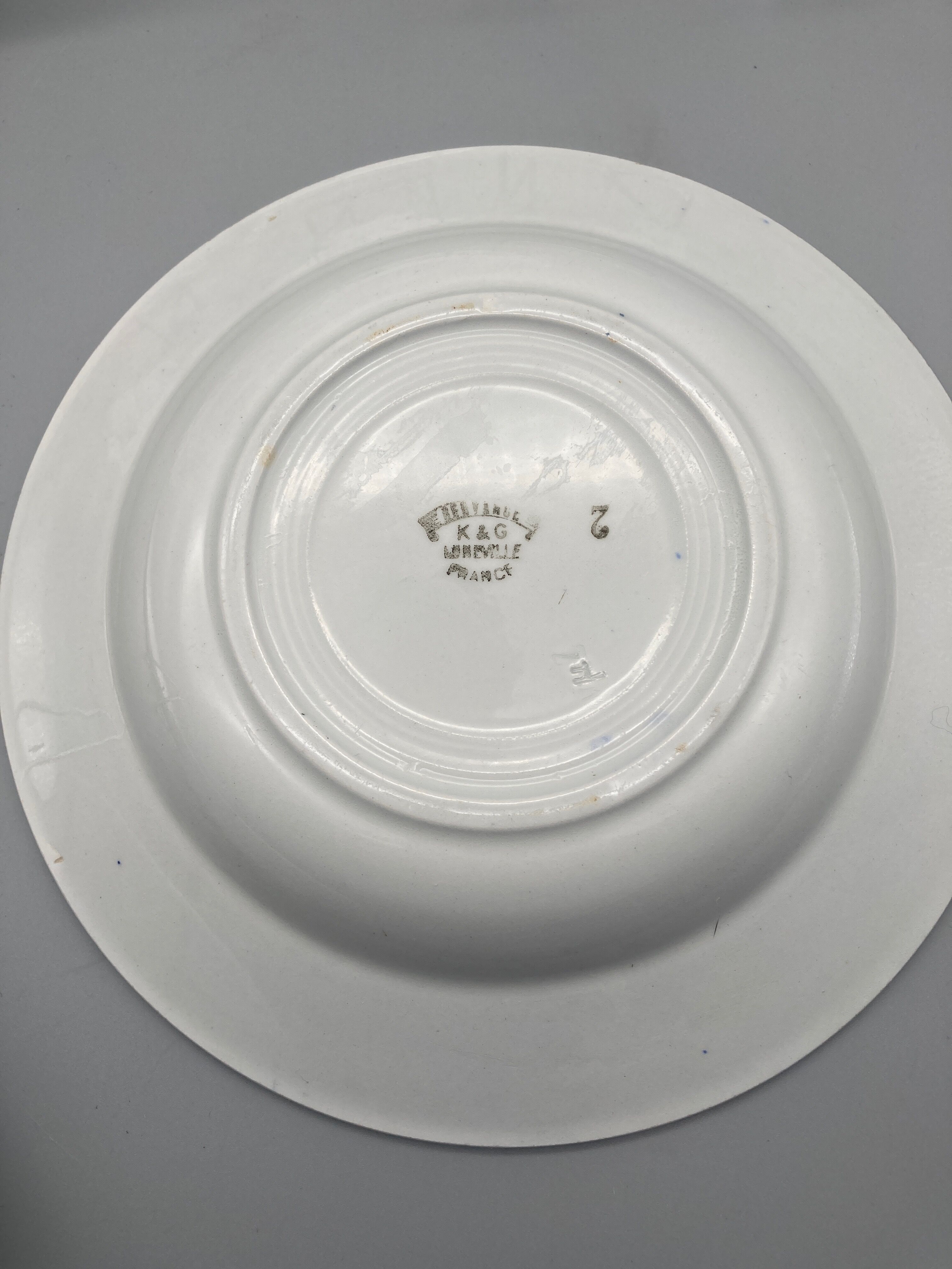 4 Hollow plates Lunéville KG Model "Servange"