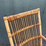 Vintage rattan armchair