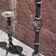 Candle holder or wrought iron candlestick (Height 41 cm)