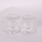Set Littala Festivo candlesticks design by Timo Sarpaneva