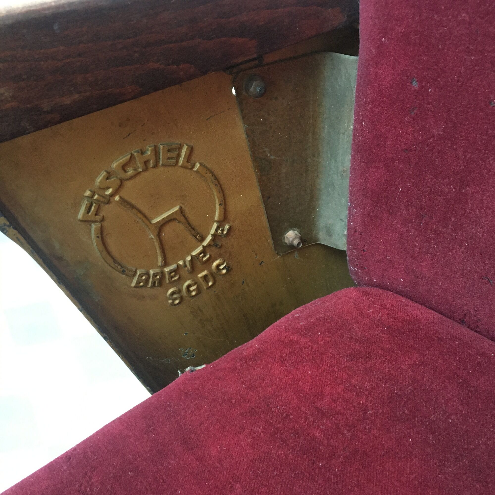 Theatre armchair - Art Deco cinema - Manufacture Fischel
