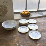Set of plates and dessert dish Limoges