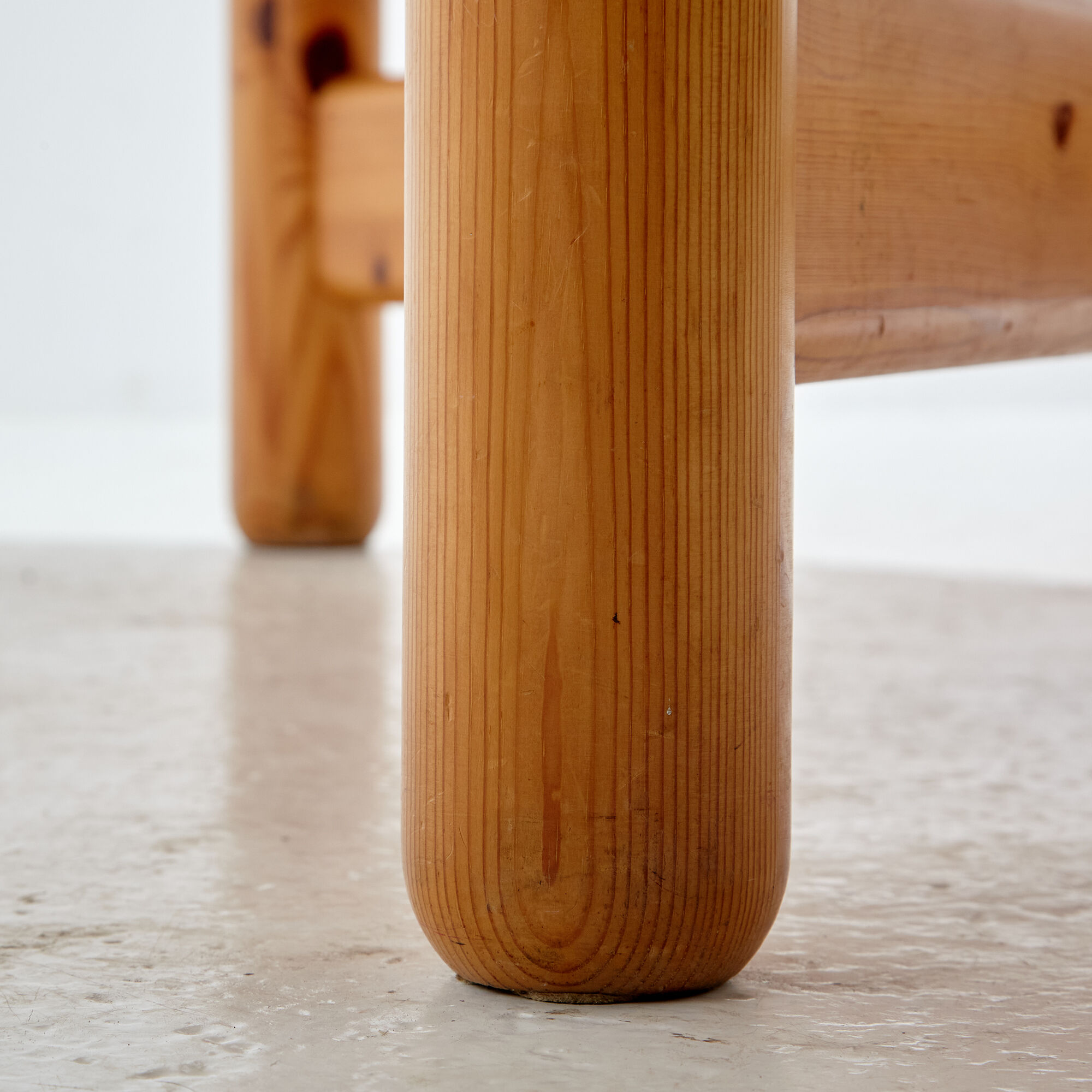 Pinewood dining set by rainer daumiller for hanex, set of 7