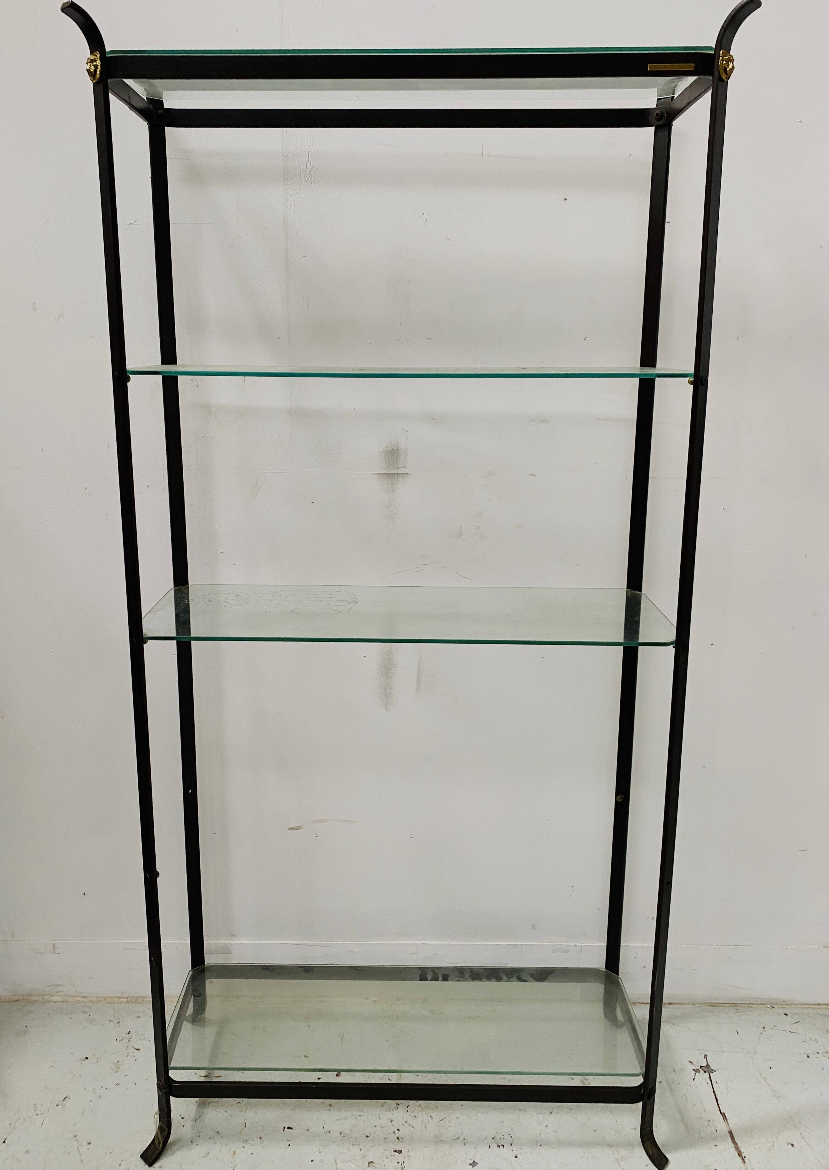 Flat iron shelf maison pierre vandel paris 20th century