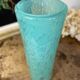 Tubular bubble glass vase