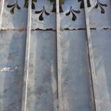 Solid gate, garden iron, H227x110cm, old, exterior door