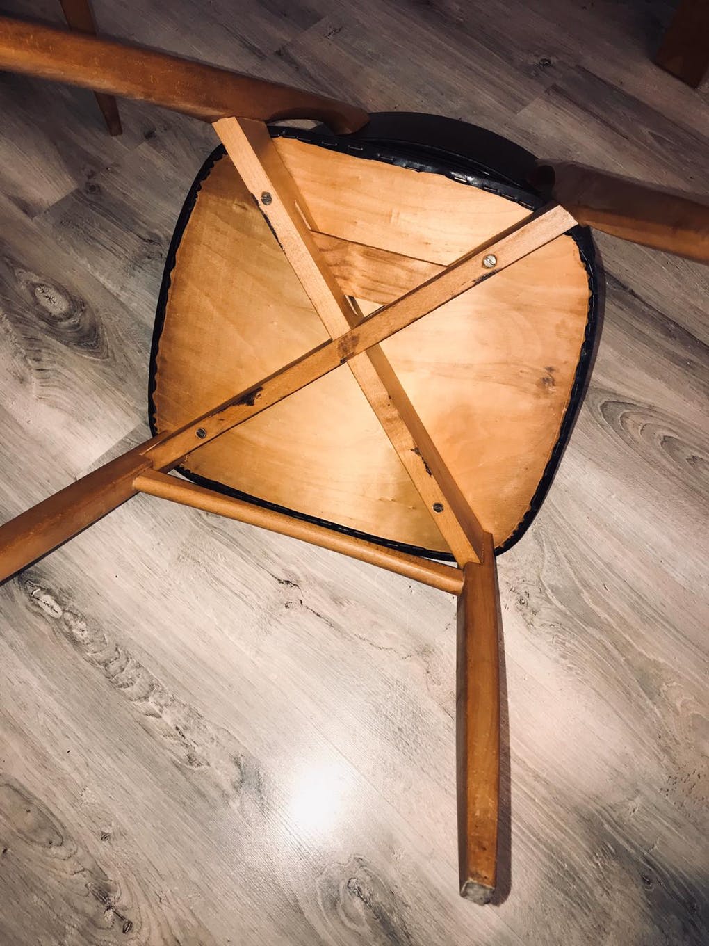 Stunning set of 6 scandinavian chairs vintage 1960