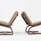 Ensemble de 2 fauteuils vintage style années 60