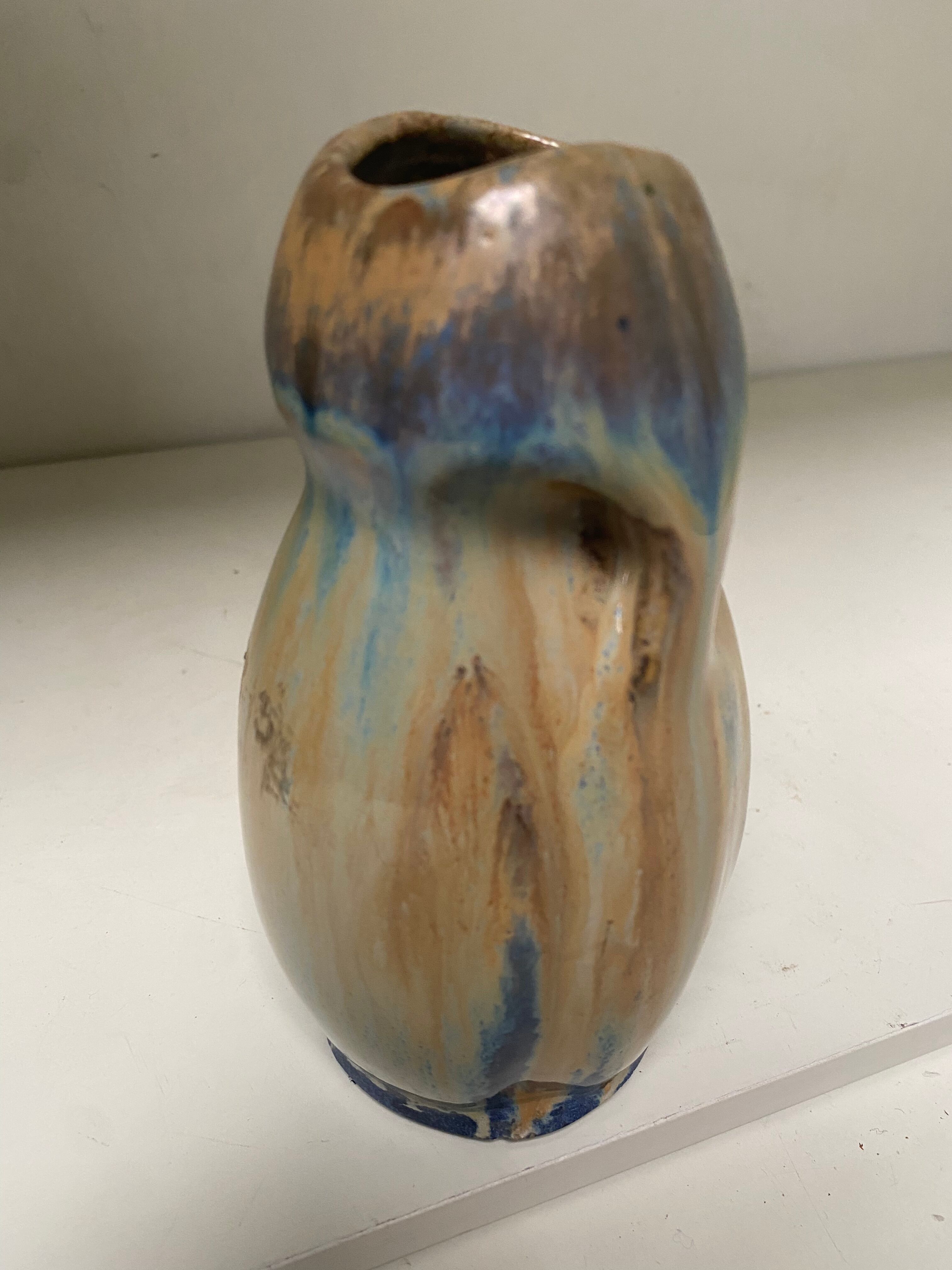Flame sandstone vase
