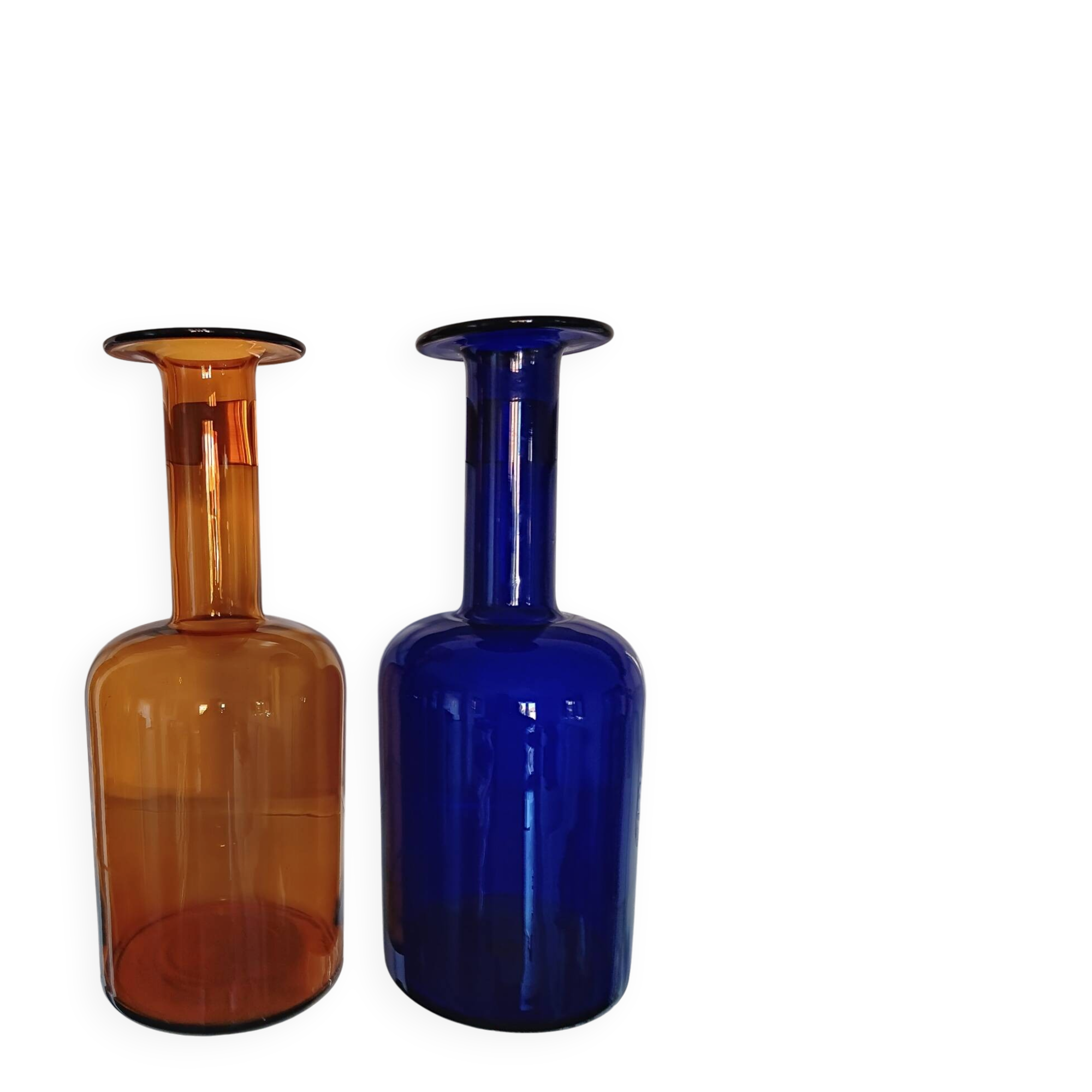 Pair of GUL vases by Otto Brauer for Holmegaard
