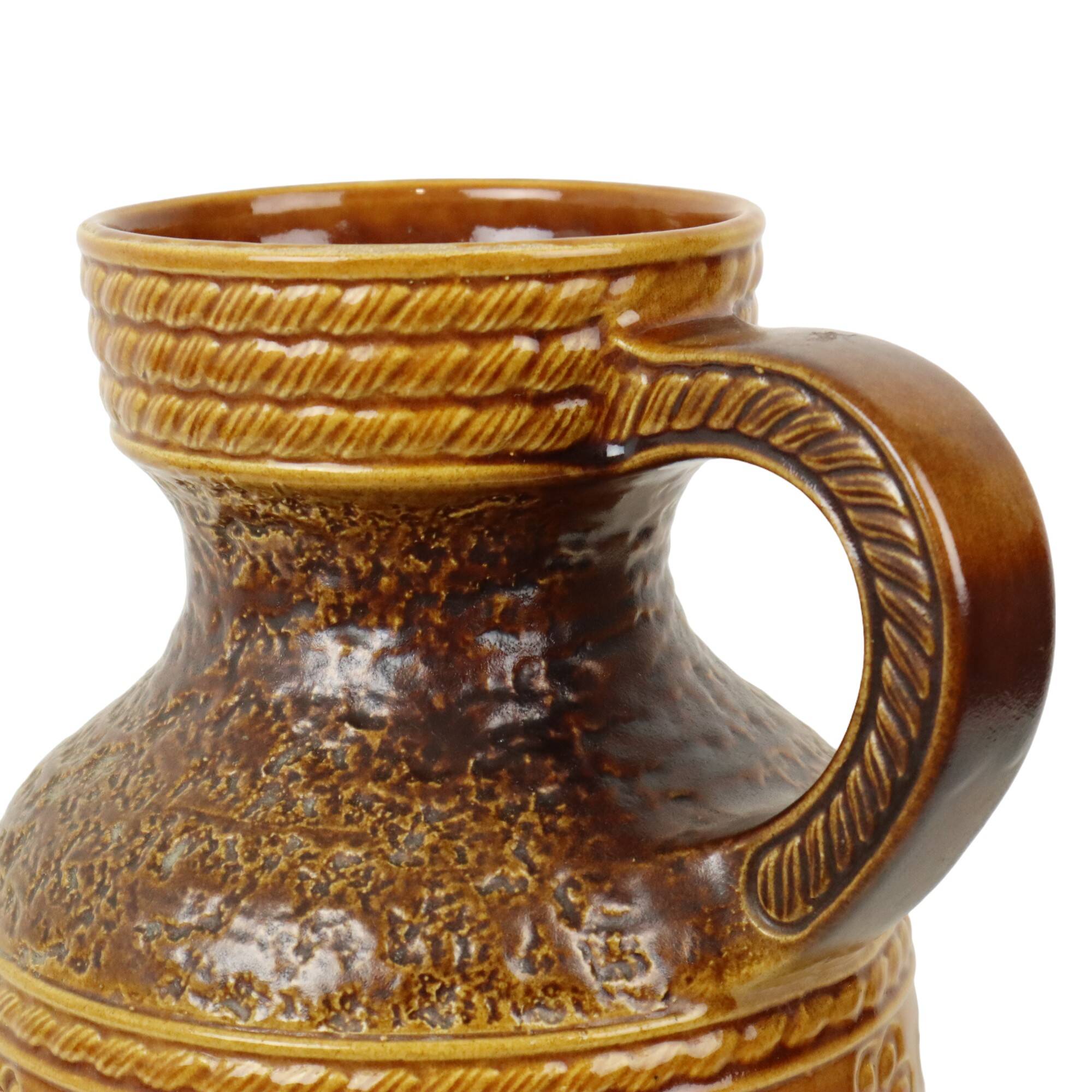 Vintage Bay Vase West Germany Ceramic Flowers 661-40