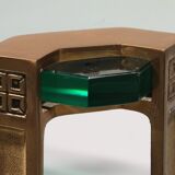 Peter Ghyczy T24 coffee table double glass 70s design 60x60