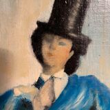 Oil on cardboard ' the amazon ́