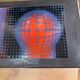 Op Art vintage table design – Vasarely style