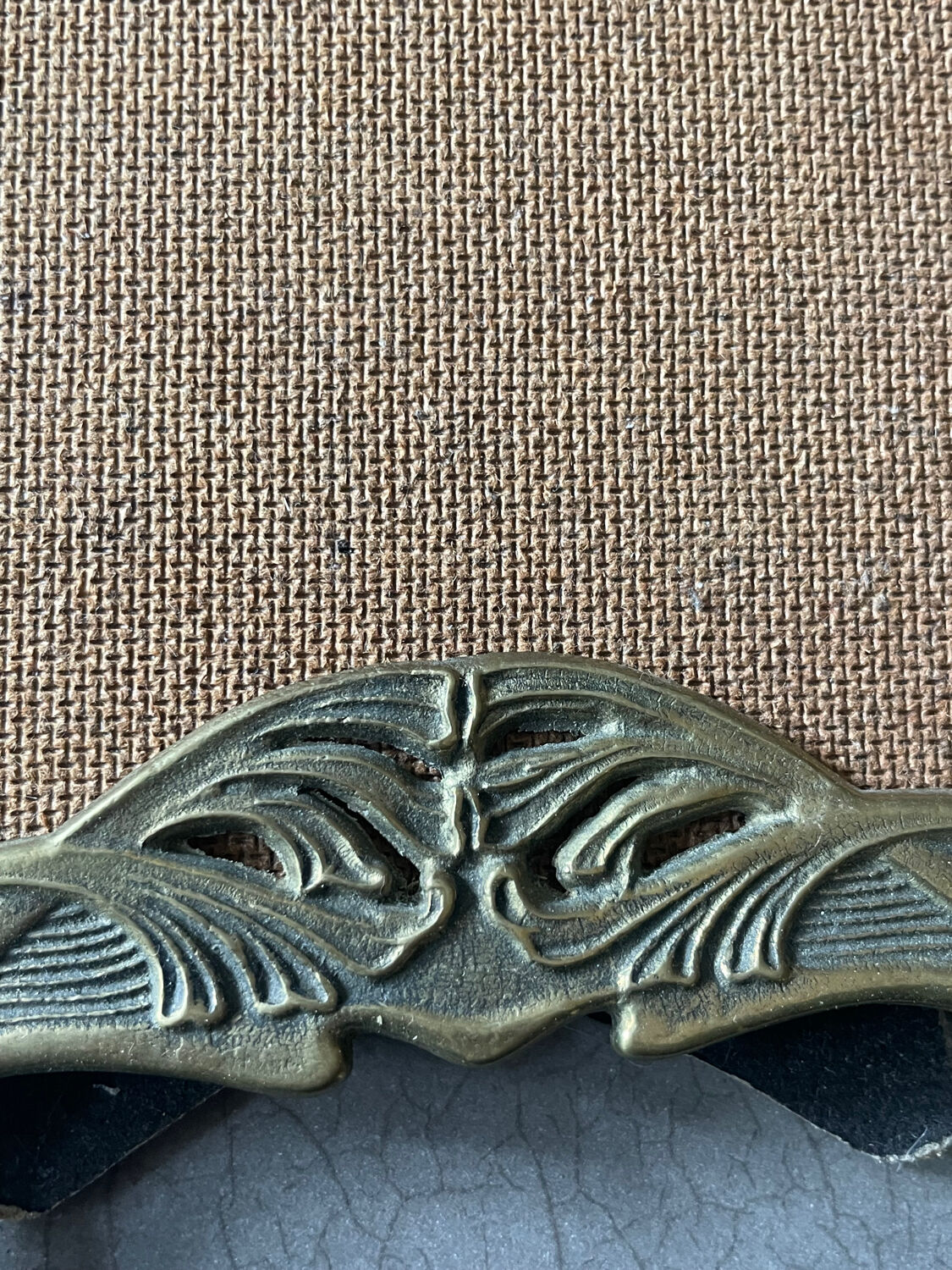 Art Nouveau gilded brass frame before 1900