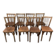 (Lot) 8 chaises bistrot estampillées Baumann