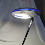 Adjustable chrome metal UFO lamp, space age, UFO, Aluminor, France, 1980.
