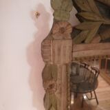 Louis XVI period mirror in patinated wood - 84x51cm