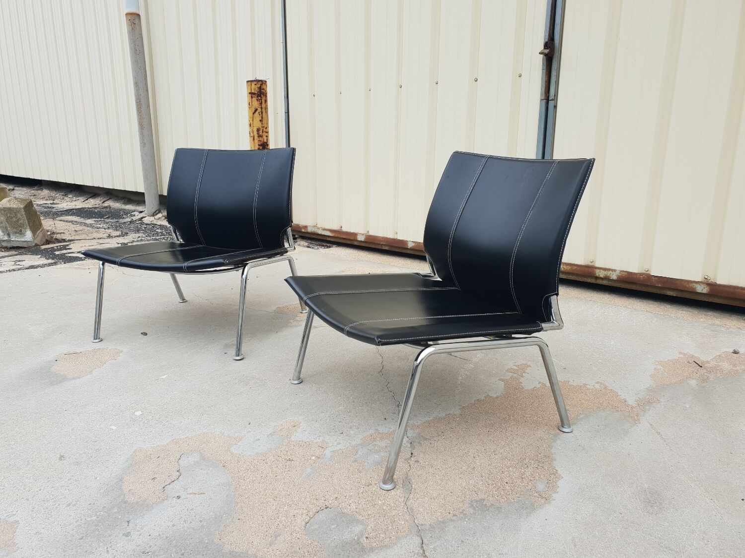Pair of Cattelan Italy edition low chairs